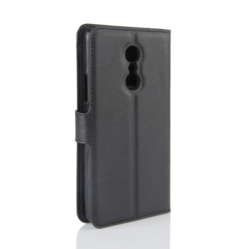 Case Lenovo K6 Note สไตล์กระเป๋าสตางค์หนัง PU ลิ้นจี่ มีช่องเสียบบัตร สีสันสวยงามทันสมัย