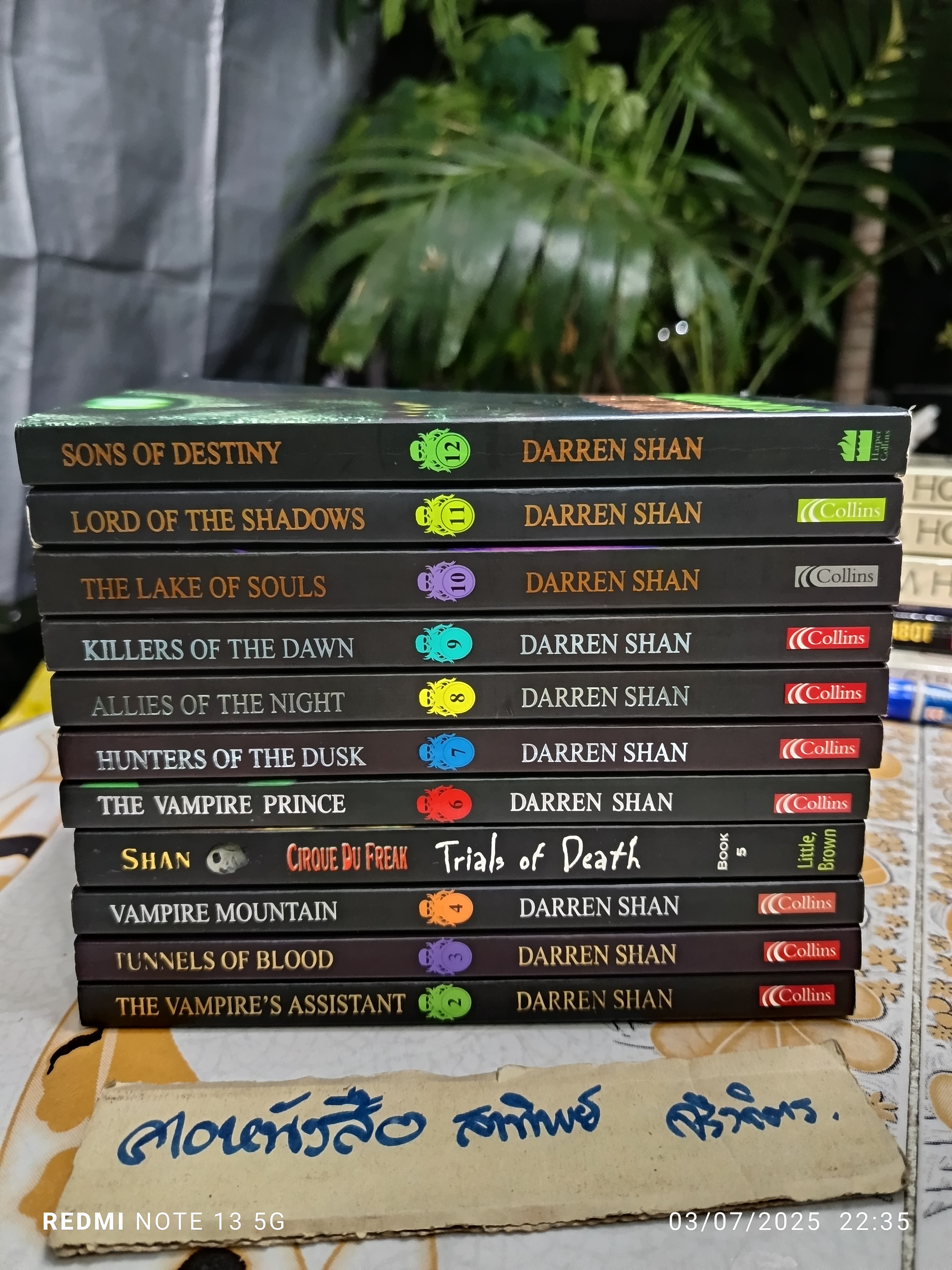 The Saga of Darren Shan ฉบับภาษาอังกฤษ เล่มที่ 2-12 (ขาดเล่มที่ 1)
