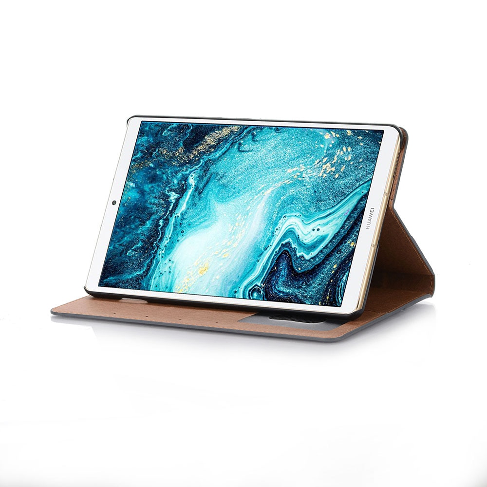 เคส Huawei MediaPad M6 8.4 นิ้ว #เคสฝาพับหนัง PU ผิวหนังม้าสไตล์ Retro แบบกระเป๋าสตางค์สมาร์ท Crazy Horse Texture Retro PU Leather