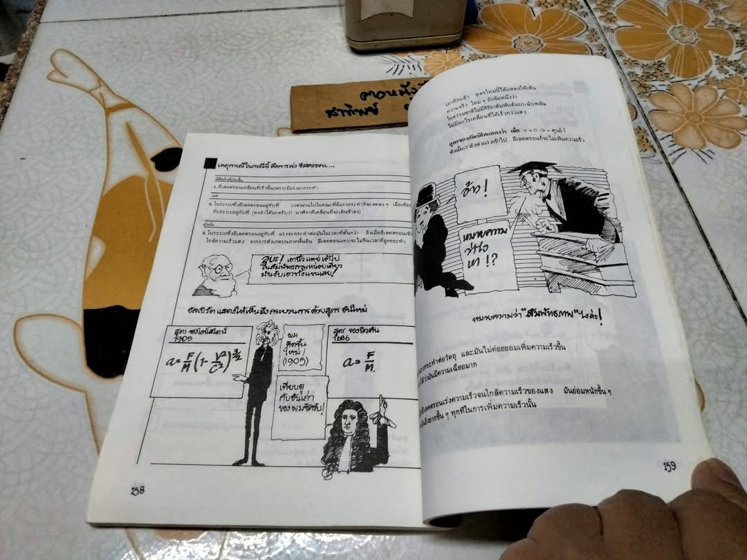 ไอน์สไตน์ฉบับการ์ตูน (Einstein For Beginners) ผลงานของ โจเซฟ ชวร์าซ วาดภาพโดย ไมเคิล แมคกินเนส