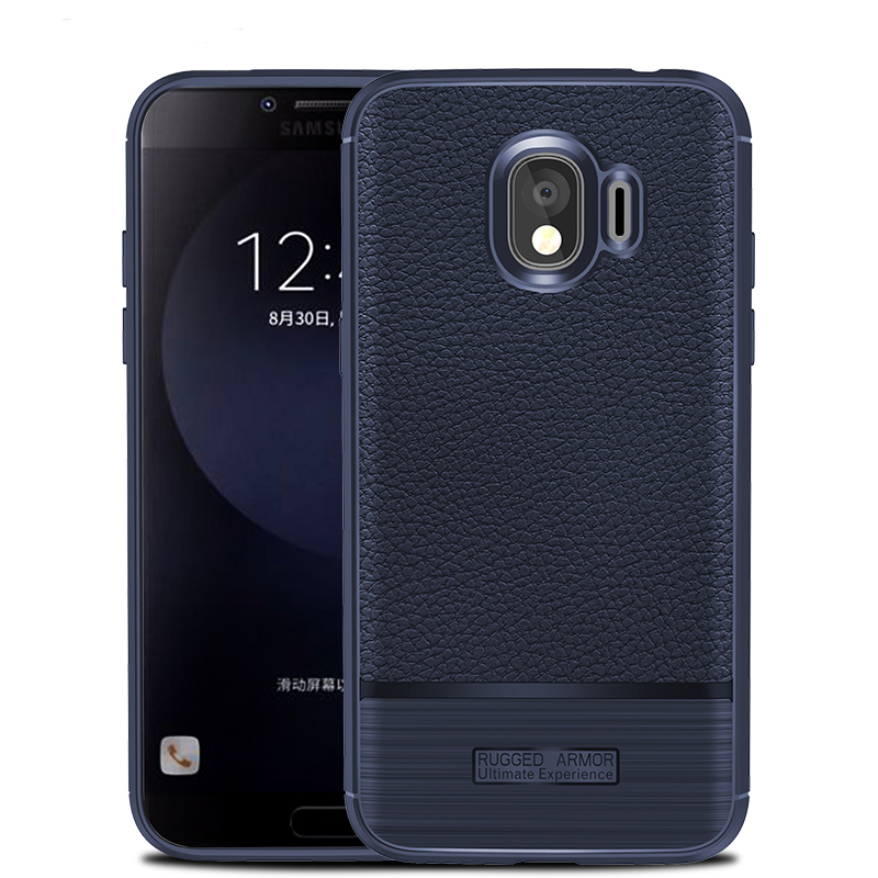 เคส Samsung Galaxy J2 Pro 2018 #เคสฝาหลัง TPU นิ่มผิวลิ้นจี่กันลื่นคุณภาพดีราคาถูก