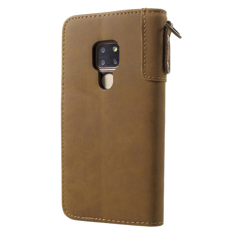 Case Huawei Mate 20 #เคสฝาพับแบบกระเป๋าสตางค์ Cowhide Leather Stand Wallet Stan