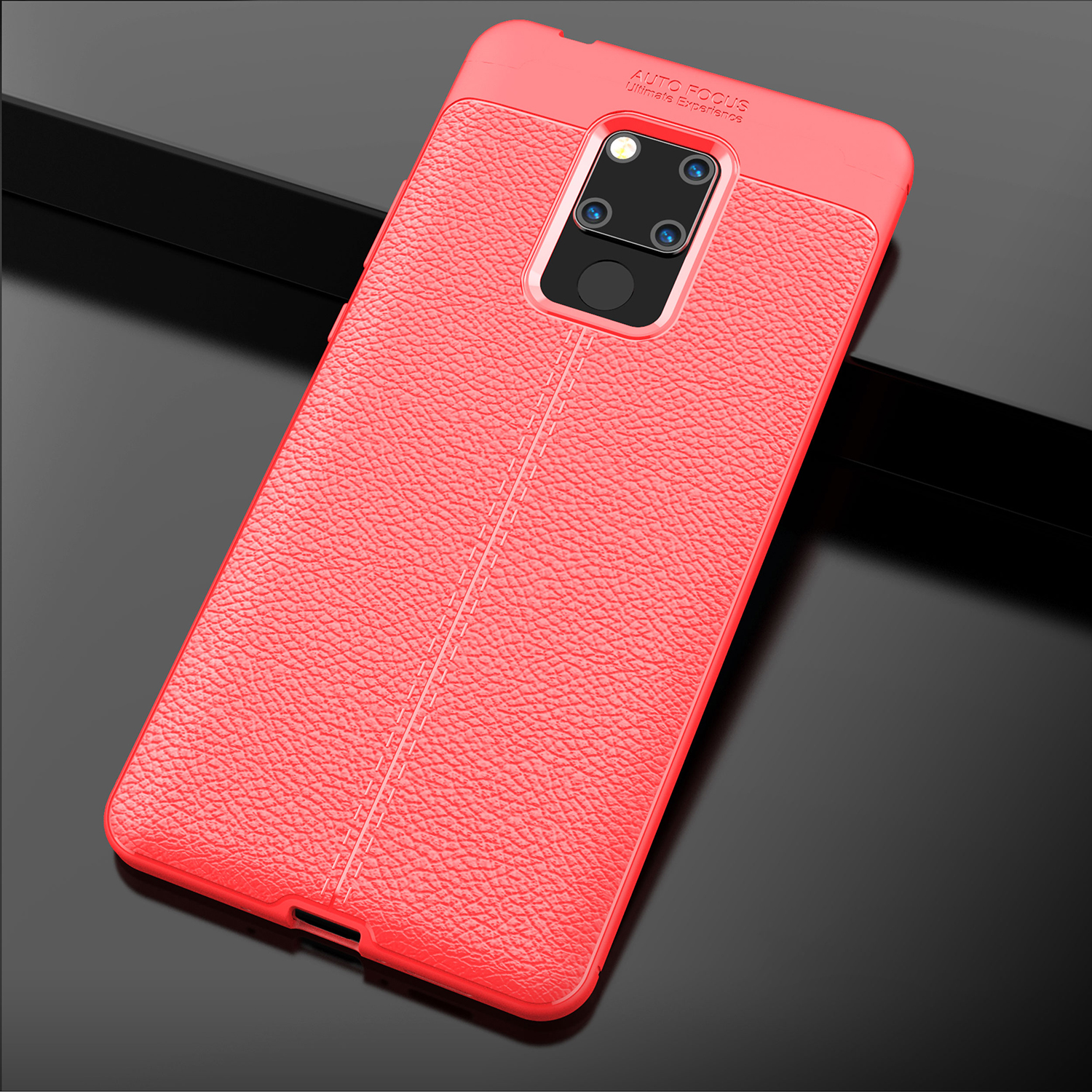Case Huawei Mate 20 X #เคสฝาหลังTPU ผิวลิ้นจี่ช่วยป้องกันลายนิ้วมือและกันลื่นได้ดี