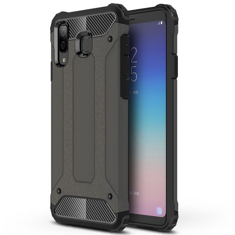 Case Samsung Galaxy A8 Star #เคสฝาหลังเกราะป้องกัน ไฮบริด พลาสติก+TPU Heavy Duty Rugged Hybrid