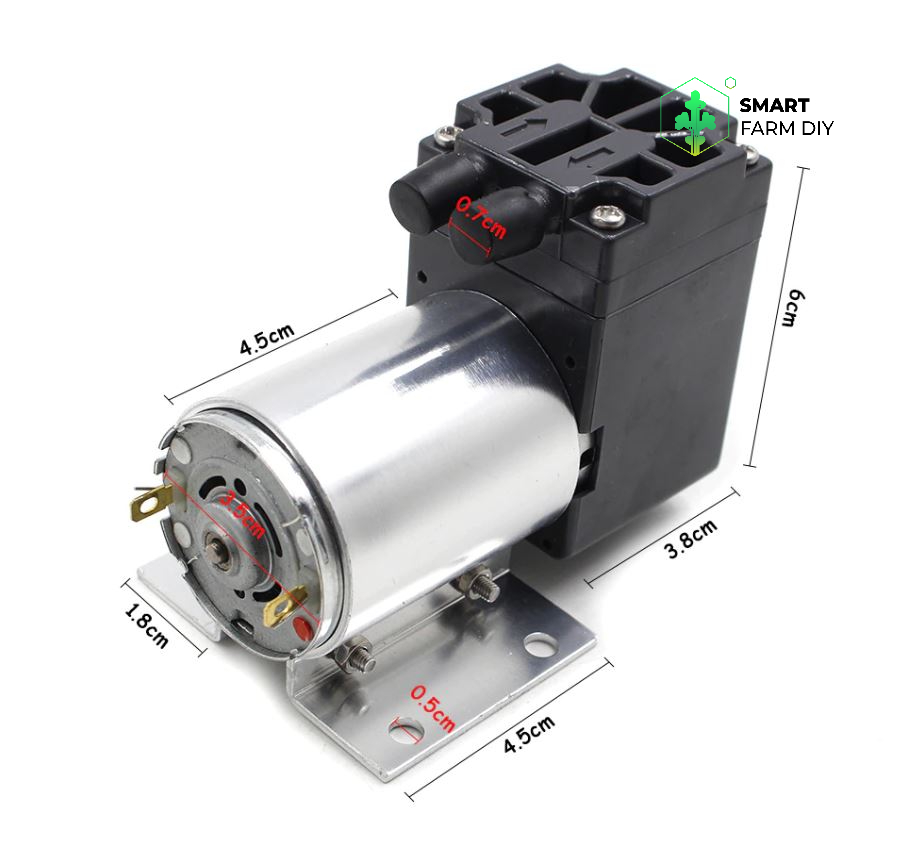 ปั๊มสูญญากาศขนาดเล็ก DC 12V 65-120kpa