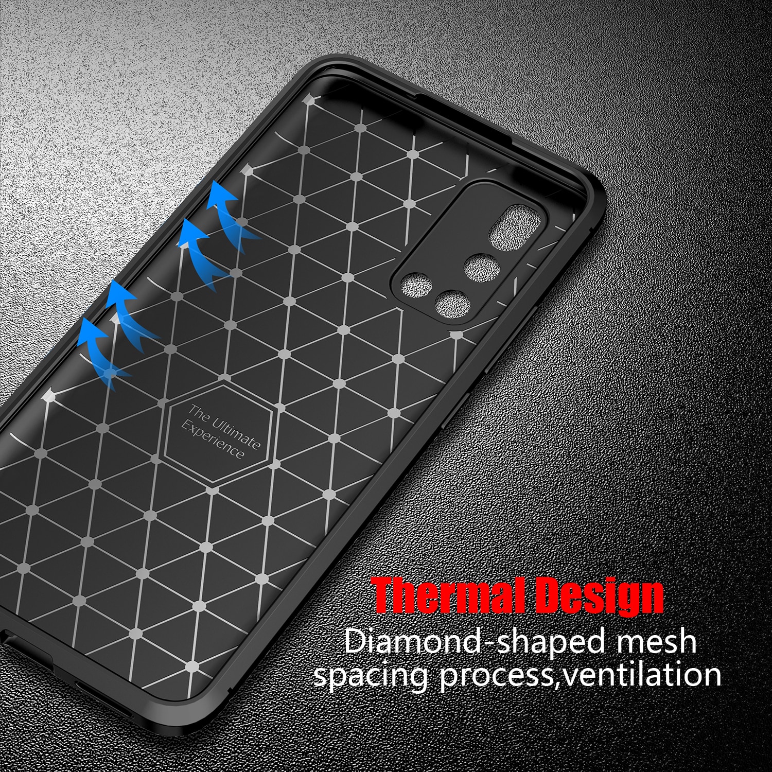 Case Vivo V19 #เคสฝาหลังนิ่ม Carbon Fiber Anti-drop TPU Protection