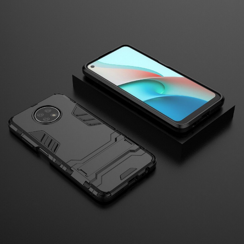 Case Redmi Note 9T 5G #เคสฝาหลังพลาสติก ไฮบริด TPU + Kickstand