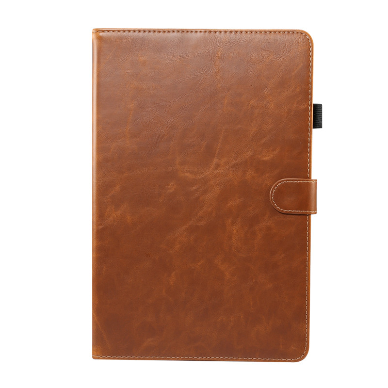 เคส Samsung Galaxy Tab S6 Lite 10.4 SM-P610 SM-P615 SM-P617 #เคสฝาพับหนัง PU ผิวหนังม้า Crazy Horse Texture PU Leather Wallet