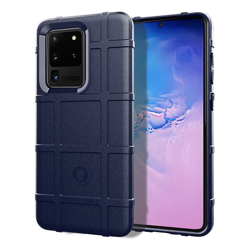 Case Samsung Galaxy S20 Ultra / S20 Ultra 5G #เคสฝาหลัง Rugged Shield Series Soft Silicone Shock Absorption Matte กันกระแทก