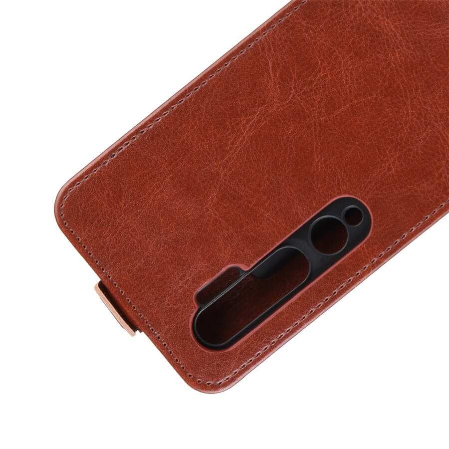 เคส Xiaomi Mi Note 10 Pro #เคสฝาพับหนัง PU Crazy Horse แนวตั้ง พร้อมช่องเสียบการ์ด