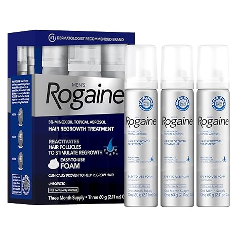 Rogaine® Mens Foam 60g 1 or 3 Count โรเกนโฟม สำหรับผู้ชาย