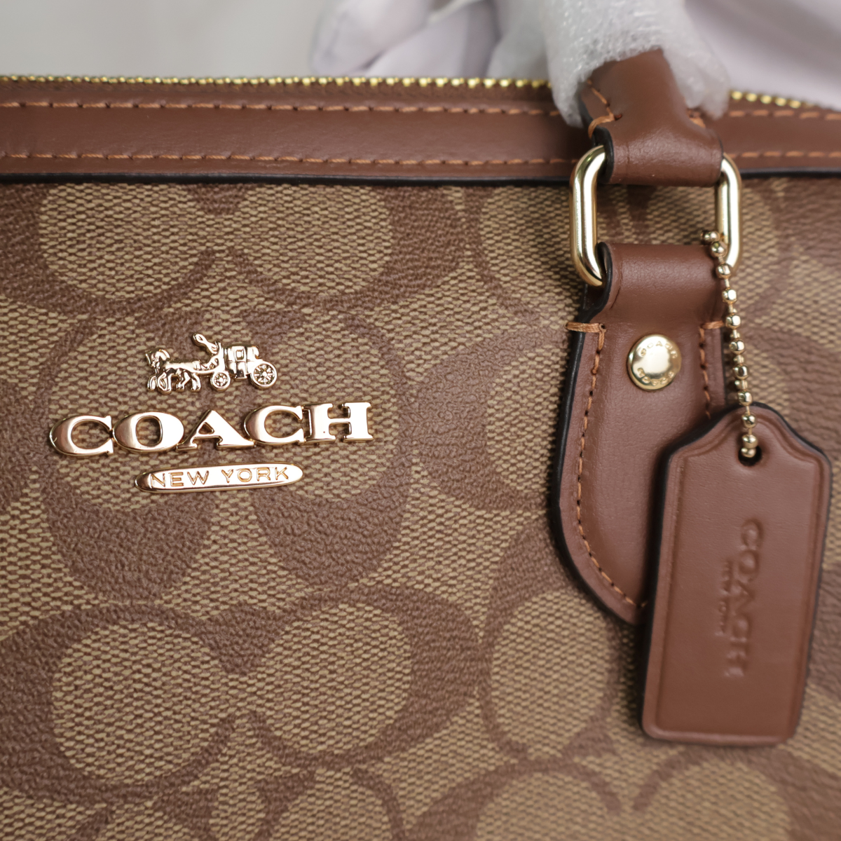 COACH Rowan Satchel Signature Canvas CH280 กระเป๋าสะพาย-ถือ ลายซิกเนเจอร์