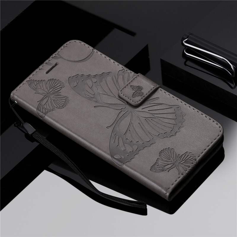 Case Samsung Galaxy S8 Plus #เคสฝาพับหนัง PU Imprint Butterflies Pattern