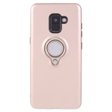 เคส Samsung Galaxy A8+ (2018) #เคสฝาหลังมีแหวนสวมนิ้ว Detachable PC + TPU Combo Cover Case with Kickstand