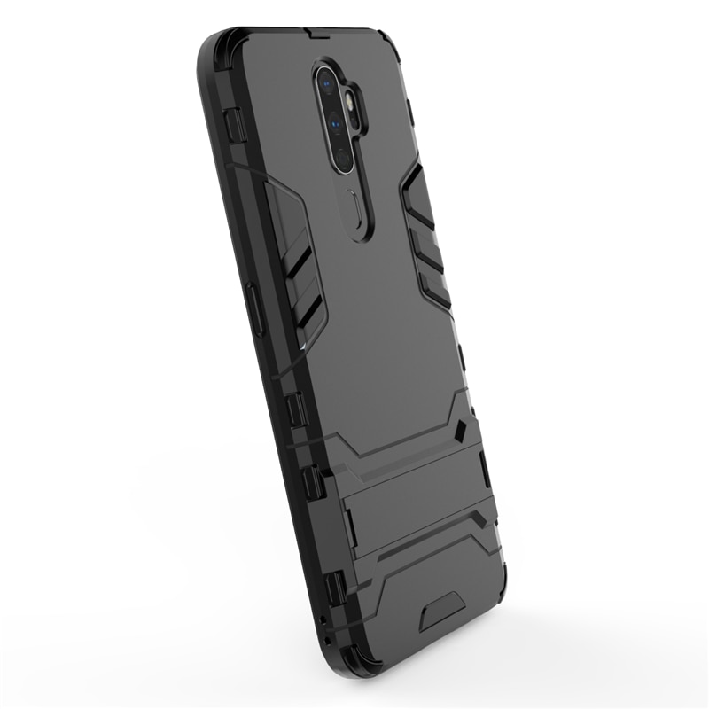 Case OPPO A9 (2020) / A5 (2020) #เคสฝาหลังพลาสติก ไฮบริด TPU + Kickstand