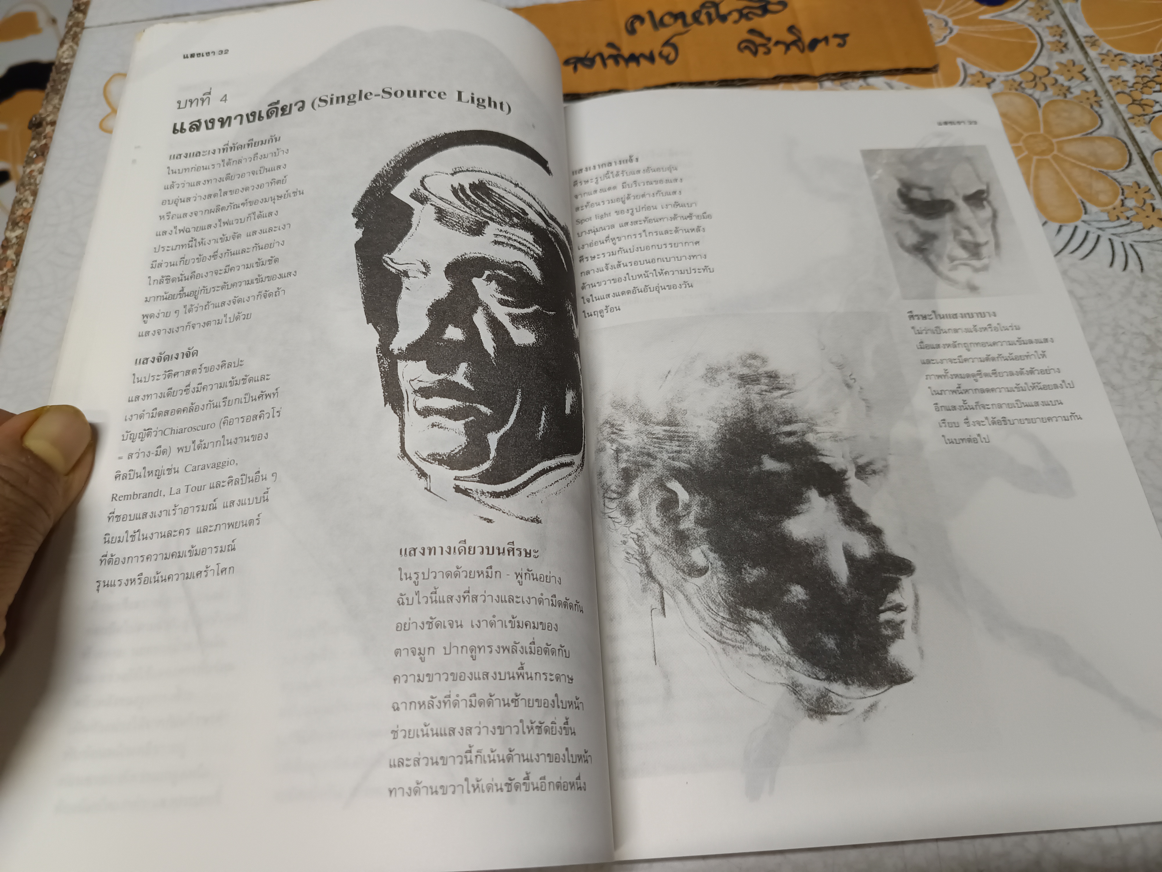 แสงเงา : เนื้อหาและการสร้างสรรค์ แปลจาก Dynamic Light and Shade ของเบอร์น โฮการ์ธ โดย นิวิต หะนนท์ พิมพ์ครั้งแรกพ.ศ 2530