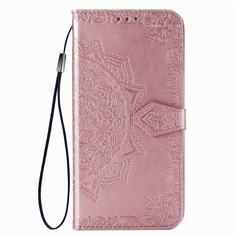 Case Xiaomi Mi Note 10 Lite #เคสฝาพับหนัง PU ผิวลายนูน Embossed Mandala Flower Leather Wallet