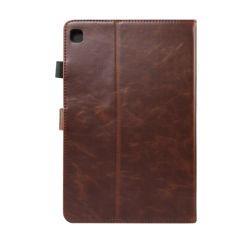เคส Samsung Galaxy Tab S6 Lite 10.4 SM-P610 SM-P615 SM-P617 #เคสฝาพับหนัง PU ผิวหนังม้า Crazy Horse Texture PU Leather Wallet