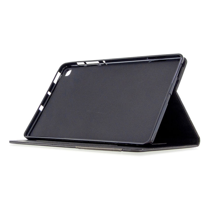 เคส Samsung Galaxy Tab S6 Lite 10.4 SM-P610 P615 P617 #เคสฝาพับหนัง PU มีช่องเสียบ ID บัตรอื่นๆในตัว Geometric Pattern Leather Card Holder Protective