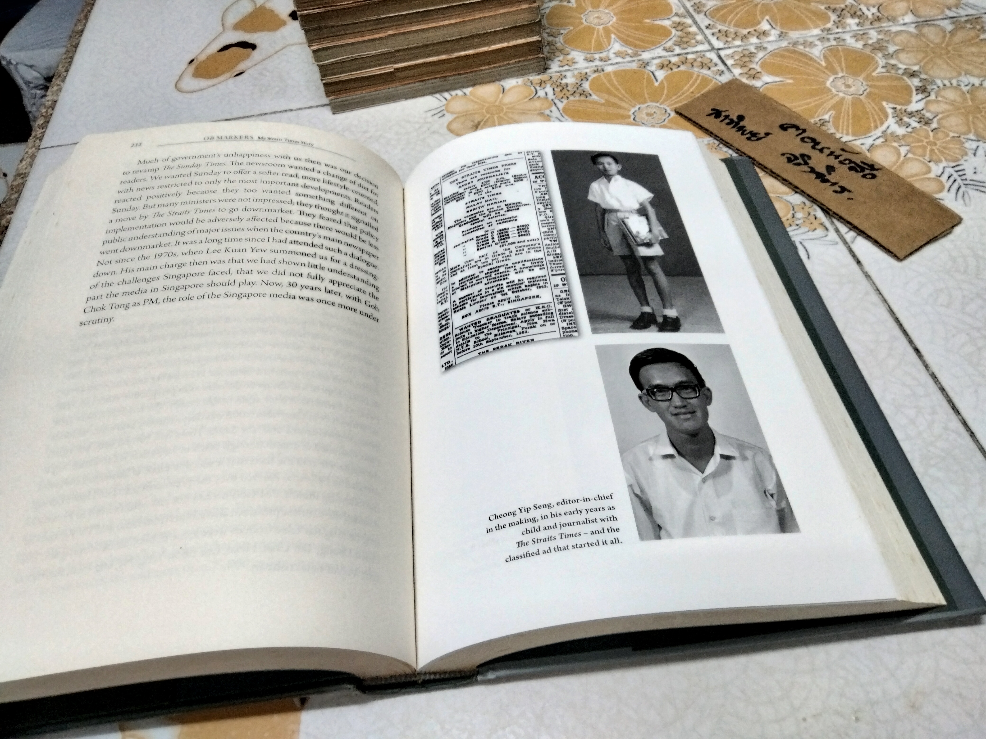 Ob Marker: My Straits Times Story - Hardcover By Cheong Yip Seng