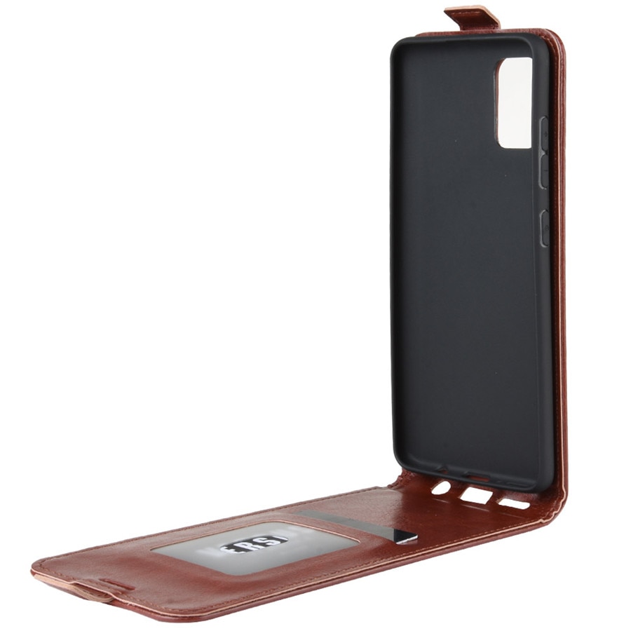 Case Samsung Galaxy Note 20 / Note 20 5G#เคสฝาพับแนวตั้งหนัง PU ผิวหนังม้า Crazy Horse Skin Leather