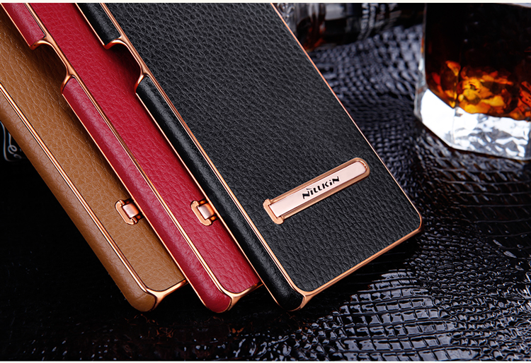 Case Samsung Galaxy Note FE #เคสฝาหลัง NILLKIN M-JARL ซีรีส์ หนังหุ้มพลาสติกแข็งพร้อมขาตั้ง