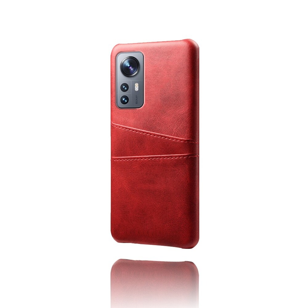 เคส Xiaomi 12 #เคสแบบฝาหลังหุ้มหนัง Double Card Slots PU Leather Coated