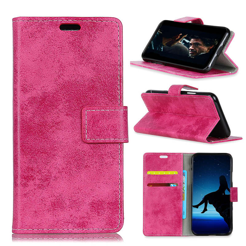 เคส Huawei P30 Lite #เคสฝาพับหนัง PU สไตล์ Retro มีช่องเสียบการ์ด