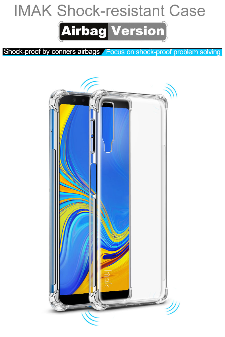Case Samsung Galaxy A7 (2018) A750F Silky Anti-drop TPU Soft Back Case + ฟิล์มกันรอย Screen Protector Film