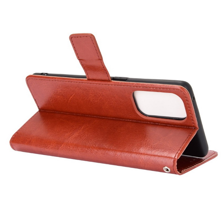 Case OPPO Reno 5 5G #เคสฝาพับหนัง PU ผิวหนังม้า Crazy Horse Texture Leather Wallet