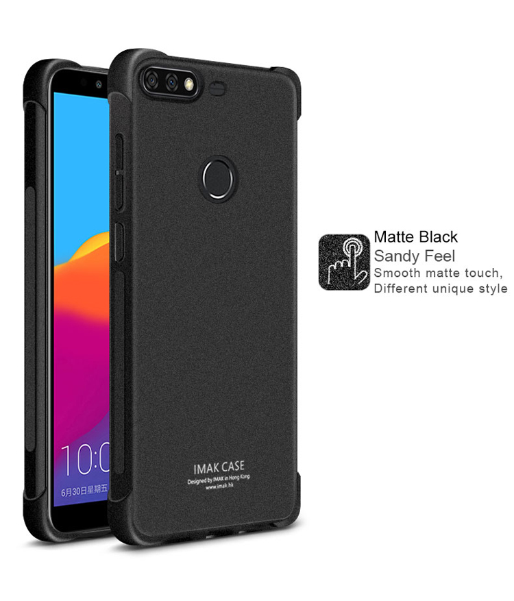 เคส Huawei Honor 7C/Y7 Prime (2018)/Enjoy 8 #เคสฝาหลัง Skin Feel Anti-drop TPU Case + ฟิล์มป้องกันหน้าจอ