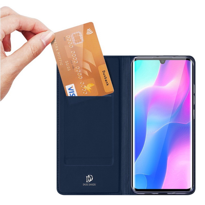 Case Xiaomi Mi Note 10 Lite #เคสฝาพับหนัง PU DUX DUCIS Skin Pro Series Auto-absorbed PU Leather คุณภาพดี