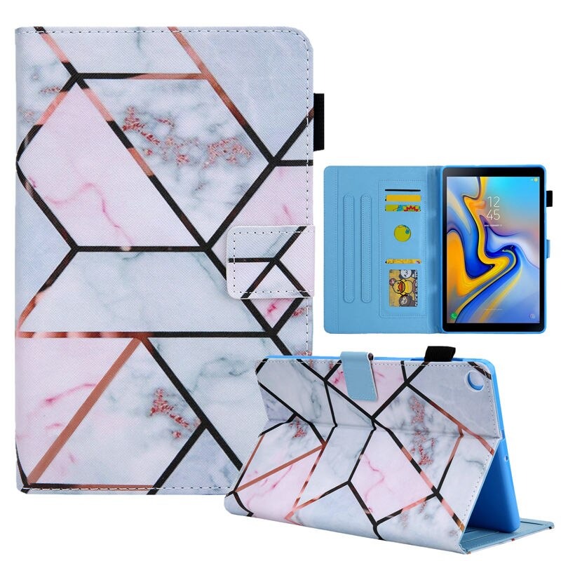 เคส Samsung Galaxy Tab A7 Lite 8.7" (T220,T225) #เคสฝาพับหนัง PU พิมพ์ลาย Pattern Printing Stand Leather