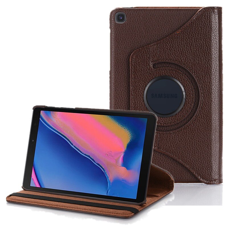 เคส Samsung Galaxy Tab A 8.0 (2019) SM-P200 SM-P205 #เคสฝาพับรุ่นมีปากกาฝาพับหนังผิวลิ้นจี่ Litchi Grain 360 Degree Rotary (สินค้าพร้อมส่ง)