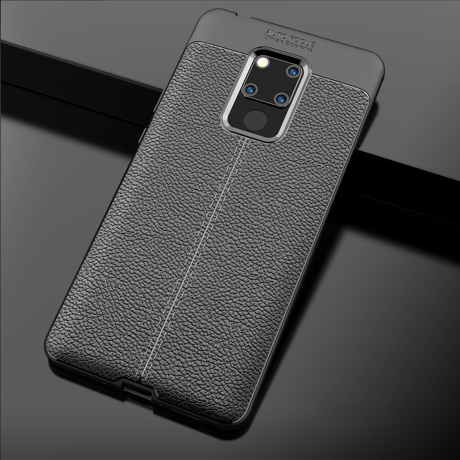 Case Huawei Mate 20 X #เคสฝาหลังTPU ผิวลิ้นจี่ช่วยป้องกันลายนิ้วมือและกันลื่นได้ดี