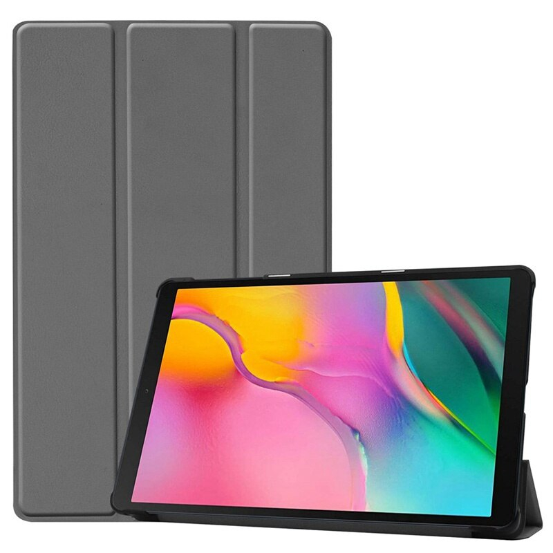 Case Samsung Galaxy TAB A 10.1 2019 SM-T510/SM-T515 #เคสฝาพับหนัง PU แบบ 3 พับ Tri-fold Stand Leather Smart Tablet