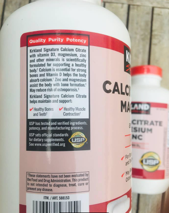 (Pre Order) Kirkland Signature® Calcium Citrate, Magnesium & Zinc with Vitamin D3 500 Tablets #USP Verified กระปุกใหญ่- เพื่อกระดูก ฟัน และกล้ามเนื้อที่แข็งแรง ลดกระดูกพรุน