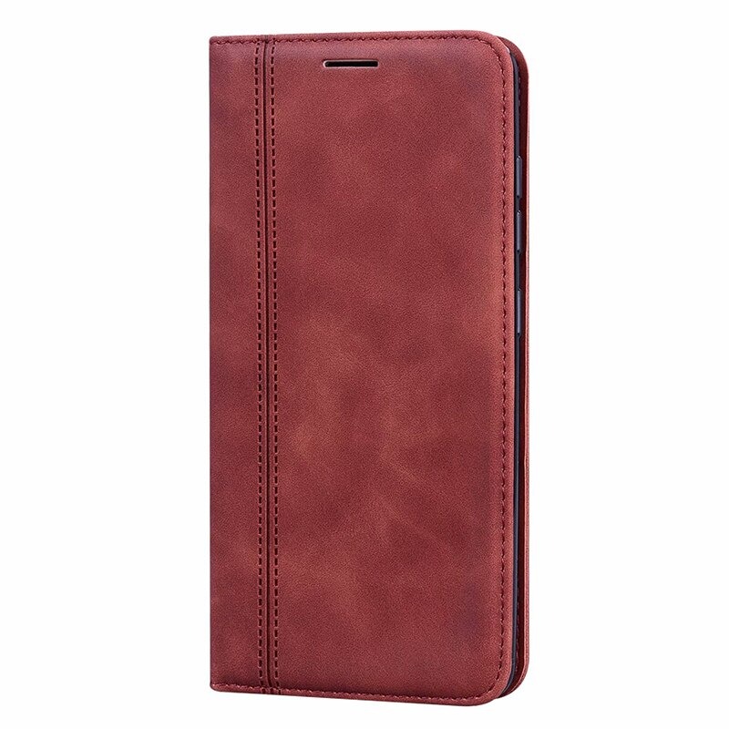 เคส Huawei Y7a #เคสฝาพับแบบกระเป๋าสตางค์ Magnetic Flip Wallet Bracket Leather Lattice TPU Phone Case
