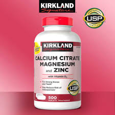 (Pre Order) Kirkland Signature® Calcium Citrate, Magnesium & Zinc with Vitamin D3 500 Tablets #USP Verified กระปุกใหญ่- เพื่อกระดูก ฟัน และกล้ามเนื้อที่แข็งแรง ลดกระดูกพรุน