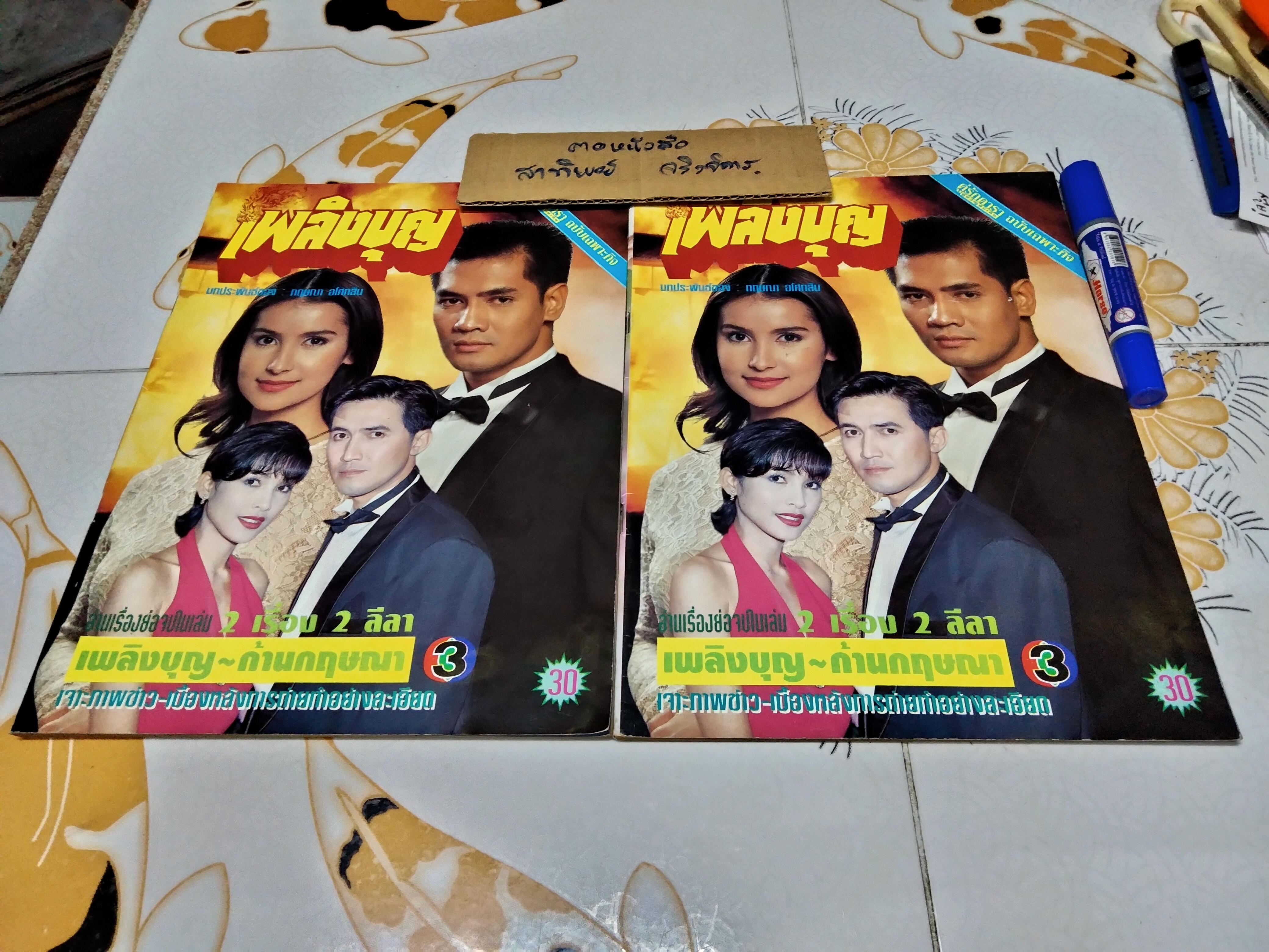 เรื่องย่อละคร เพลิงบุญ + ก้านกฤษณา (2 เรื่องในเล่มเดียวกัน หน้า-หลัง)