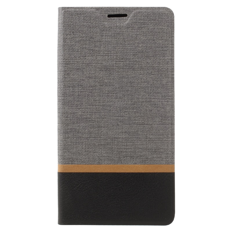Case Huawei Mate 9 เคสหนังฝาพับเนื้อครอส Cross Texture Leather Stand Case