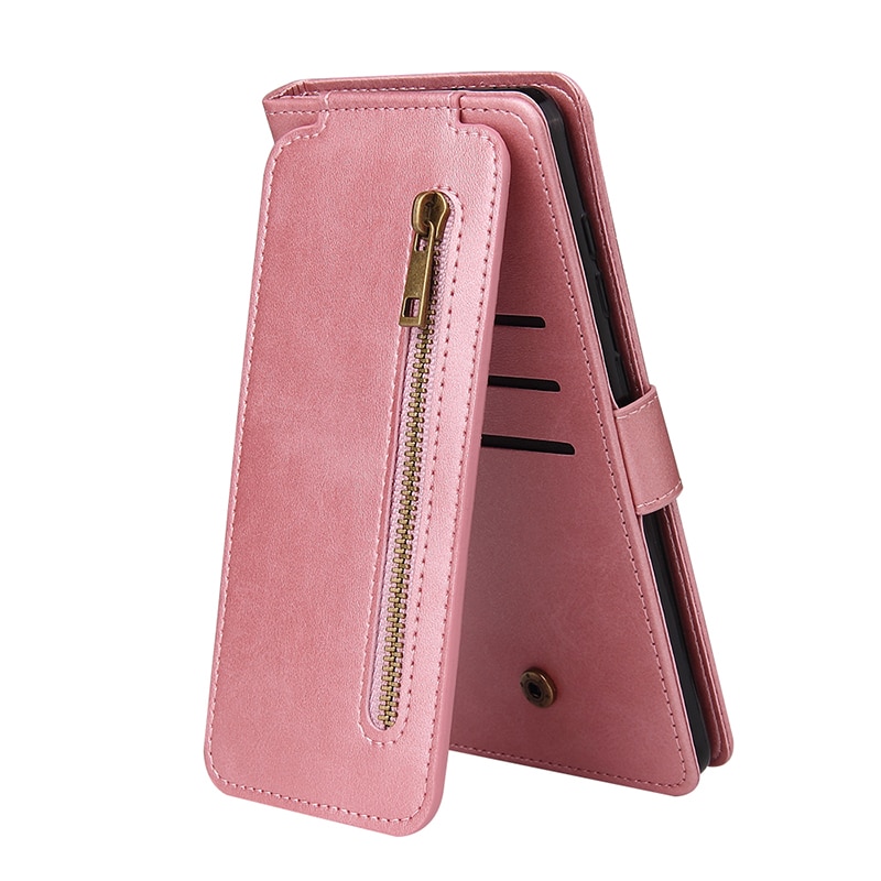 Case Samsung Galaxy Note 20 Ultra / Note 20 Ultra 5G #เคสฝาพับแบบกระเป๋าสตางค์ช่องใส่บัตรหลายช่อง Multi-slot Wallet Zippered Leather พร้อมสายคล้อง