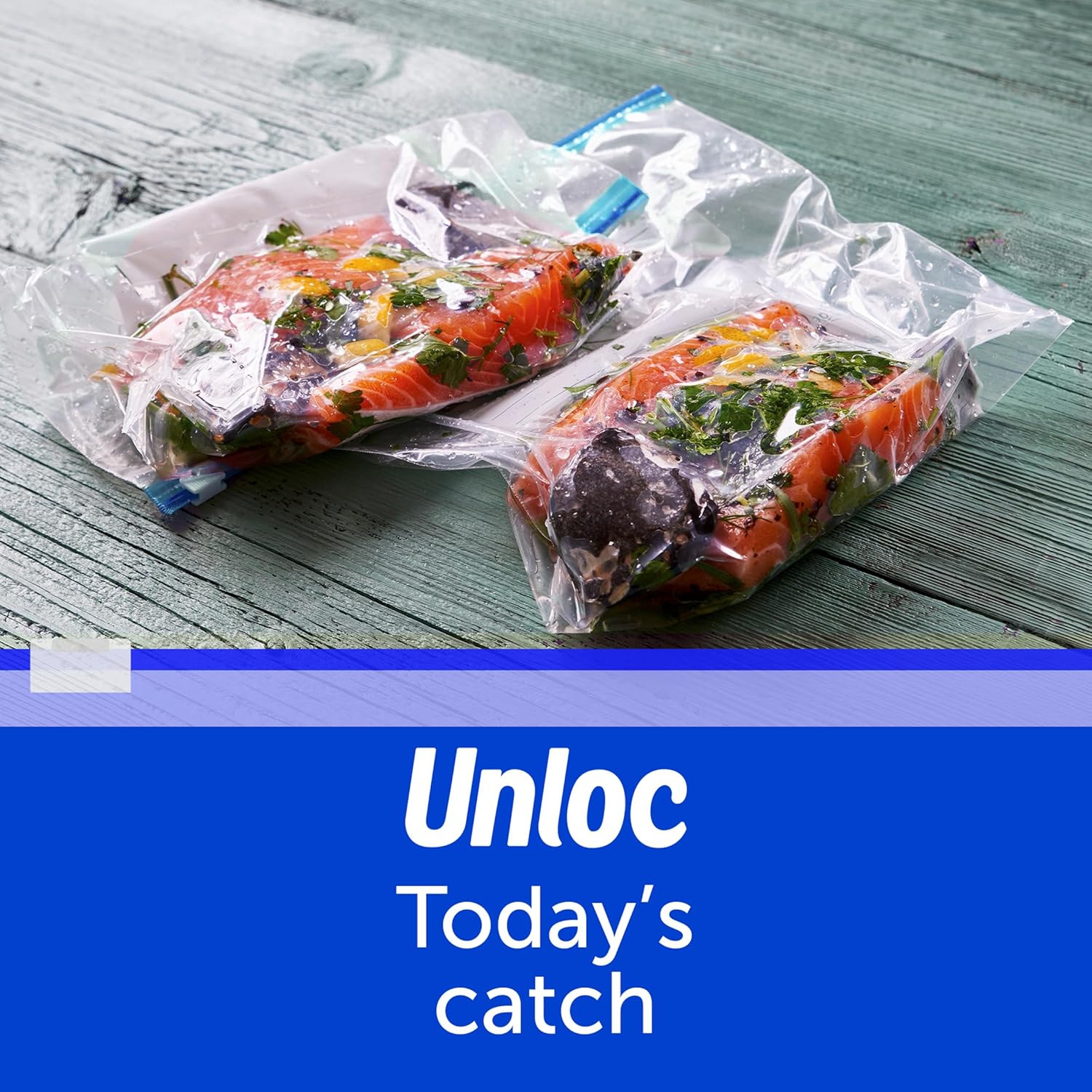 Ziploc® Freezer Quart Slider 34,75 Bags Power Shield Technology ถุงเก็บอาหาร ถุงอเนกประสงค์