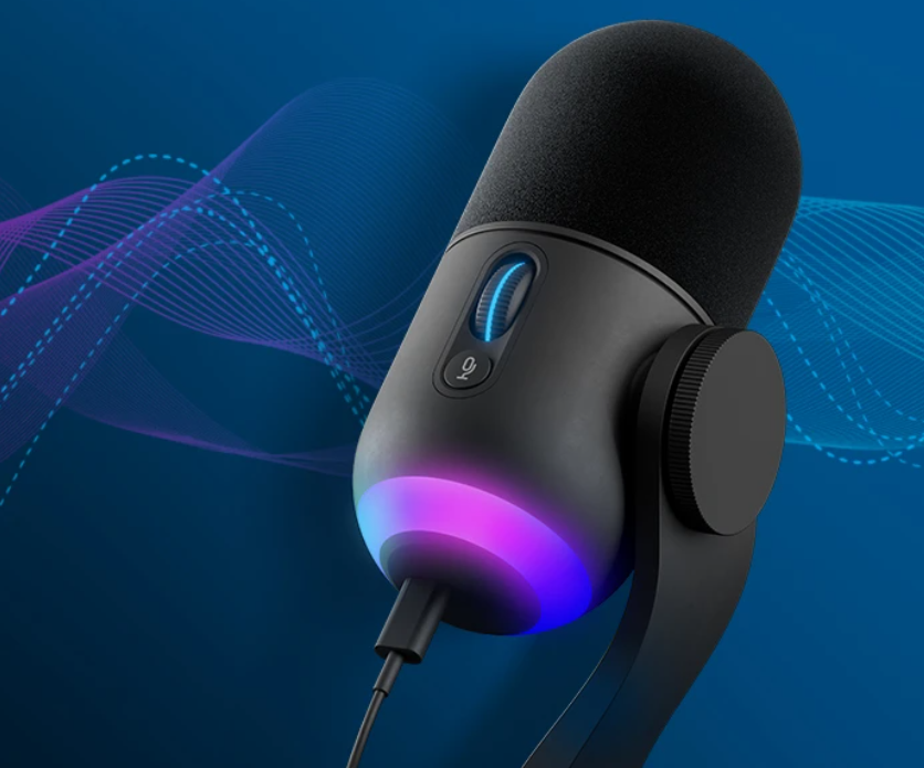 Logitech® Yeti GX Dynamic RGB Gaming Mic With Lightsync A00185 ไมโครโฟน สำหรับเล่นเกม