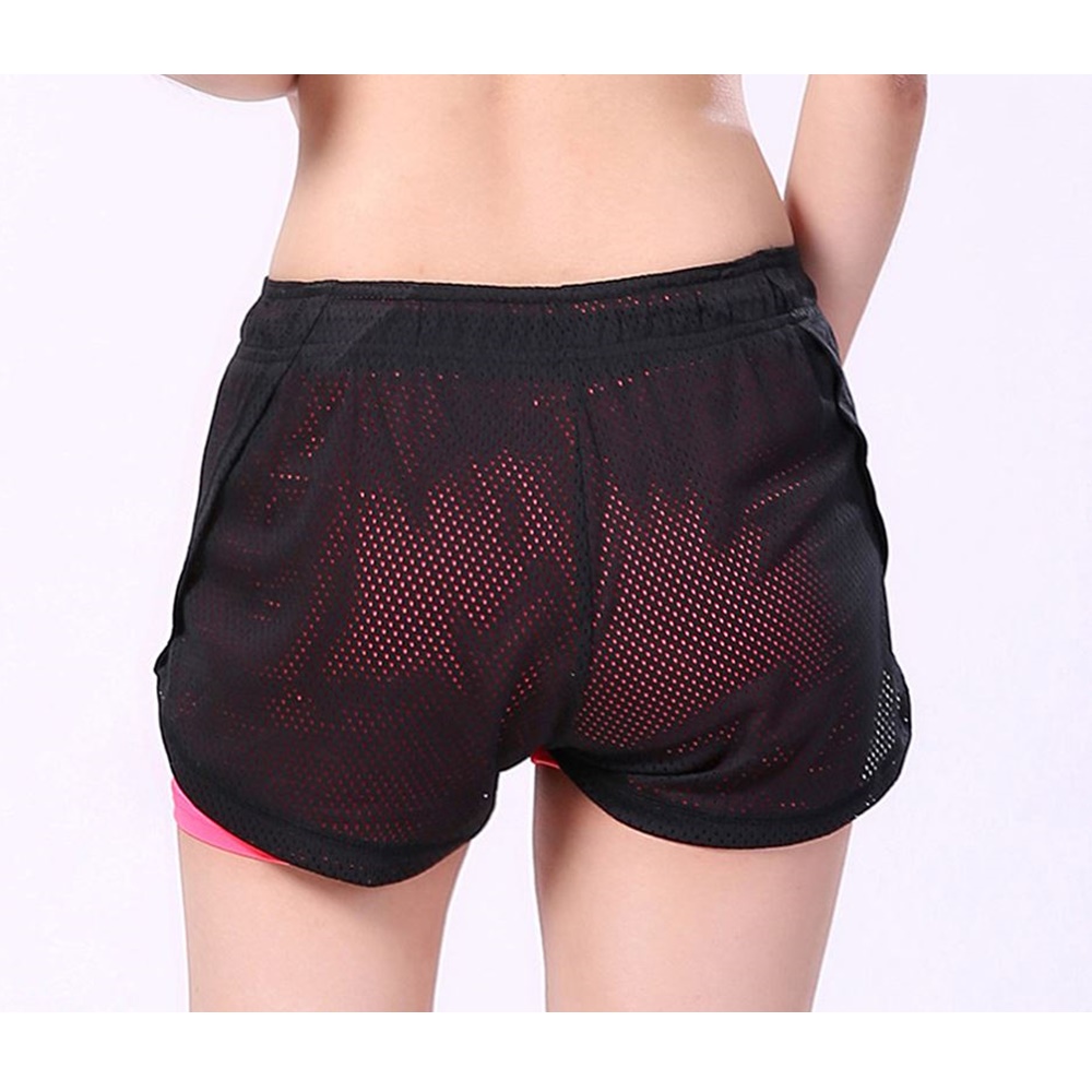 กางเกงวิ่งมาราธอน ขาสั้นผู้หญิง มีซับใน 2-in-1(G6)