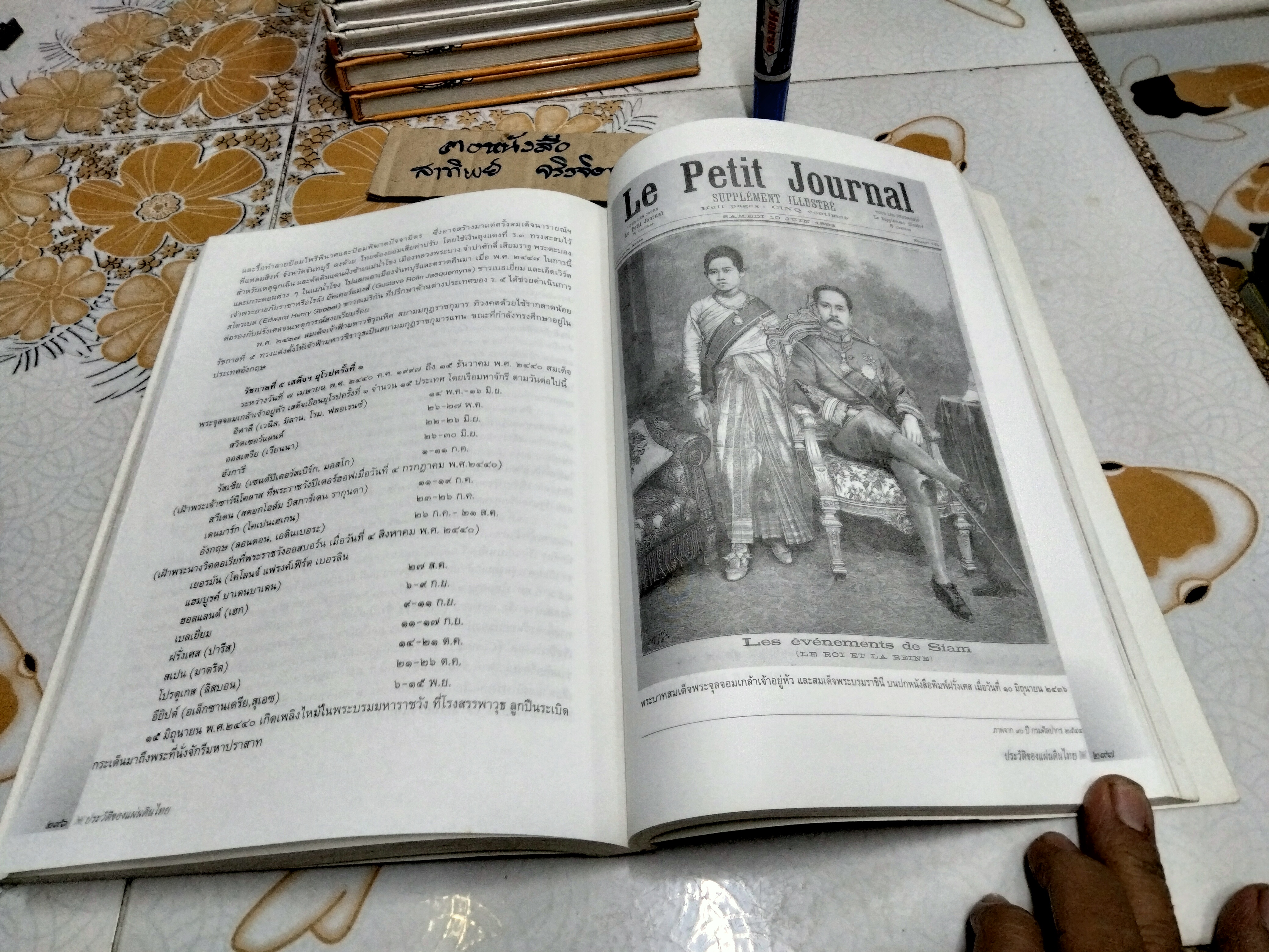 ประวัติของแผ่นดินไทย โดย ดร.อาทร จันทวิมล พิมพ์ครั้งแรก พ.ศ.2546