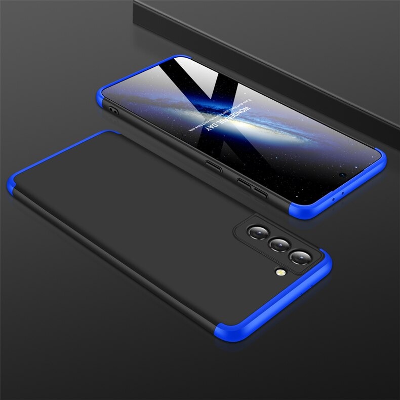 เคส Samsung Galaxy S22 5G #เคสฝาหลังพลาสติกแข็ง Detachable All-wrapped Matte แยกชิ้นได้