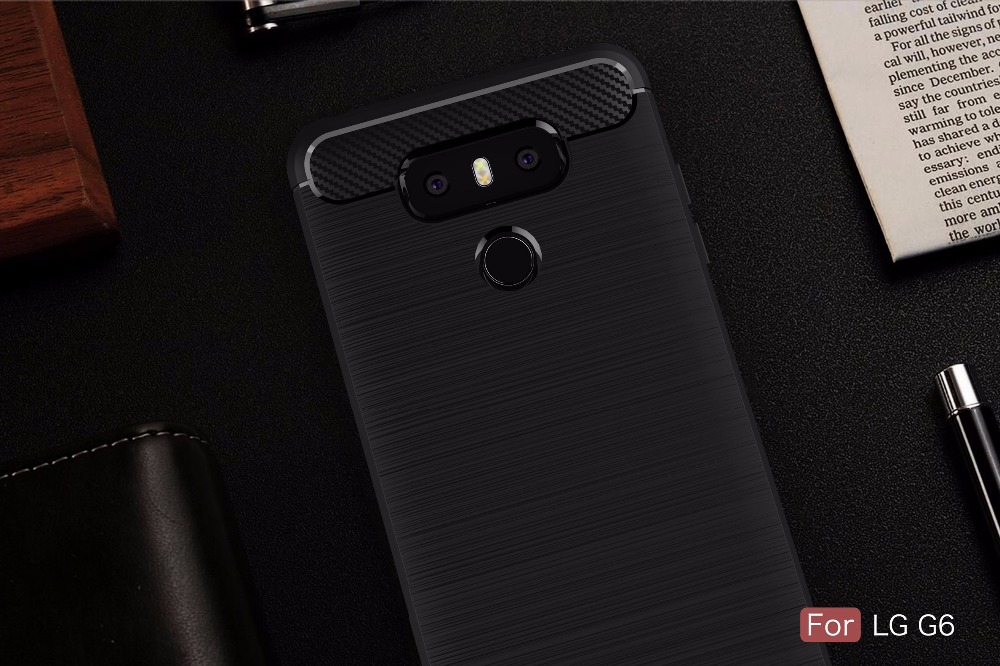 Case LG G6 #เคสฝาหลัง Brushed Carbon Fiber TPU สีสันสวยงาม