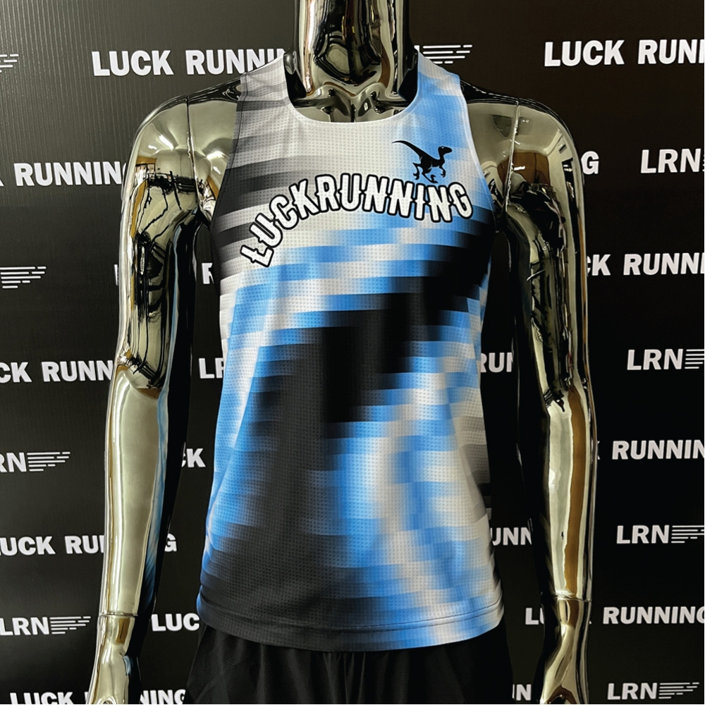 เสื้อวิ่งพิมพ์ลาย LRN เนื้อผ้า Micro square สำหรับวิ่งมาราธอน (MS27)