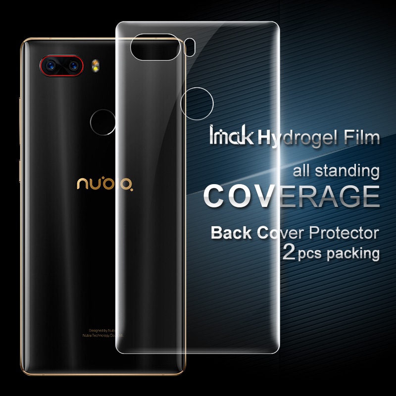 ฟิล์มป้องกันด้านหลัง ZTE nubia Z17S / IMAP 2Pcs Soft Hydrogel Protector หนา 1.5 mm